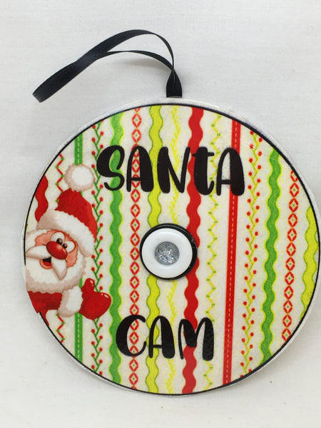 Christmas Ornament Handmade Large Wooden SANTA CAM 1 Sublimation Holiday Tree Decoration Crafters Delight {{ JAMsCraftCloset }}