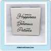 SPREAD HAPPINESS Wall Art Ceramic Tile Hand Painted Positive Saying Sign Gift {{ JAMsCraftCloset }}