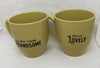 HEY THERE HANDSOME and HELLO LOVELY Cups Mugs Coffee Hand Painted SET of 2