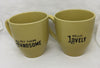 HEY THERE HANDSOME and HELLO LOVELY Cups Mugs Coffee Hand Painted SET of 2 {{ JAMsCraftCloset }}