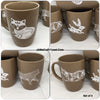 Cups Mugs Coffee Hand Painted Folk Art Animal Designs Farmhouse Kitchen {{ JAMsCraftCloset }}