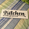 KITCHEN LOVE ALWAYS BAKED IN Tile Decal Sign Funny KITCHEN Decor Wall Art Gift {{ JAMsCraftCloset }}