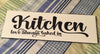KITCHEN LOVE ALWAYS BAKED IN Tile Decal Sign Funny KITCHEN Decor Wall Art Gift {{ JAMsCraftCloset }}