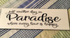 ANOTHER DAY IN PARADISE White Tile Decal Sign Home Lake RV Campers Decor Gift {{ JAMsCraftCloset }}