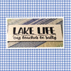 LAKE LIFE BEACHES ARE SALTY White Tile Decal Sign Home Lake RV Campers Decor Gift {{ JAMsCraftCloset }}