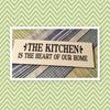 THE KITCHEN HEART OF OUR HOME Tile Decal Sign Funny KITCHEN Decor Gift Idea {{ JAMsCraftCloset }}
