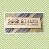 GATHER EAT LAUGH Tile Decal Sign Funny KITCHEN Decor Wall Art Gift Idea {{ JAMsCraftCloset }}