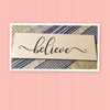 BELIEVE Ceramic Tile Decal Sign Wall Art Wedding Gift Home Decor Positive Saying {{ JAMsCraftCloset }}
