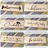 BELIEVE Ceramic Tile Decal Sign Wall Art Wedding Gift Home Decor Positive Saying {{ JAMsCraftCloset }}