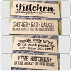 KITCHEN LOVE ALWAYS BAKED IN Tile Decal Sign Funny KITCHEN Decor Wall Art Gift {{ JAMsCraftCloset }}