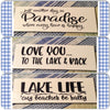 ANOTHER DAY IN PARADISE White Tile Decal Sign Home Lake RV Campers Decor Gift {{ JAMsCraftCloset }}
