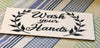 WASH YOUR HANDS Ceramic Tile Decal Sign Funny BATHROOM Gift Restroom {{ JAMsCraftCloset }}