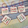 DEAR SANTA Ornament Ceramic Tile Decal Christmas Holiday Decor Gift Idea Stocking Stuffer {{ JAMsCraftCloset }}