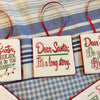 DEAR SANTA Ornament Ceramic Tile Decal Christmas Holiday Decor Gift Idea Stocking Stuffer {{ JAMsCraftCloset }}