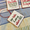 DEAR SANTA Ornament Ceramic Tile Decal Christmas Holiday Decor Gift Idea Stocking Stuffer {{ JAMsCraftCloset }}
