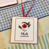 HOLLY JOLLY CHRISTMAS Ceramic Tile Ornament Gift Tree Decor Stocking Stuffer {{ JAMsCraftCloset }}