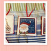 SANTA CLAUS IS COMING TO TOWN Santa Face Ceramic Tile Ornament Gift Tree Decor {{ JAMsCraftCloset }}