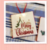 MERRY CHRISTMAS TREE Ceramic Tile Ornament Gift Tree Decor Stocking Stuffer {{ JAMsCraftCloset }}