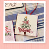 WE WISH YOU A MERRY CHRISTMAS Ceramic Tile Ornament Gift Tree Decor {{ JAMsCraftCloset }}