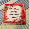 THE LOVES OF MY LIFE LIVE HERE Wall Art Ceramic Tile Sign Gift Idea Home Decor Positive Saying {{ JAMsCraftCloset }}