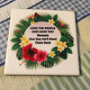 LOVE THE PEOPLE GOD GAVE YOU Wall Art Ceramic Tile FUNNY Sign Gift Idea Home Decor {{ JAMsCraftCloset }}