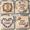 MY HOUSE WAS CLEAN YESTERDAY Wall Art Ceramic Tile Sign Gift Idea Home Decor Positive Saying {{ JAMsCraftCloset }}