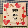 YOU AND ME Wall Art Ceramic Tile Sign Gift Home Decor Positive Quote {{ JAMsCraftCloset }}