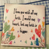I LOVE YOU WITH ALL MY BUTT Wall Art Ceramic Tile Sign Gift Home Decor Positive Quote {{ JAMsCraftCloset }}