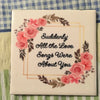 ALL THE LOVE SONGS ARE ABOUT YOU Wall Art Ceramic Tile Sign Gift Home Decor Positive Quote {{ JAMsCraftCloset }}