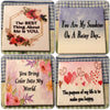 THE BEST THING ABOUT ME IS YOU Wall Art Ceramic Tile Sign Gift Home Decor Positive Quote {{ JAMsCraftCloset }}