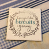 LOVE YOU LIKE BISCUITS AND GRAVY Wall Art Ceramic Tile Sign Gift Home Kitchen Decor Positive Quote {{ JAMsCraftCloset }}