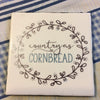 COUNTRY AS CORNBREAD Wall Art Ceramic Tile Sign Gift Home Kitchen Decor Positive Quote {{ JAMsCraftCloset }}