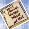 YOU ARE POWERFUL AND BRAVE Wall Art Ceramic Tile Sign Gift Home Kitchen Decor {{ JAMsCraftCloset }}