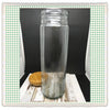 Canister Green Glass Jar Vintage 12 1/2 In Tall Storage Needs TLC - JAMsCraftCloset