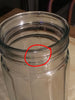 Canister Green Glass Jar Vintage 12 1/2 In Tall Storage Needs TLC - JAMsCraftCloset