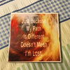 DIFFERENT PATH NOT LOST Wall Art Ceramic Tile Sign Gift Home Decor Positive Quote Affirmation {{ JAMsCraftCloset }}