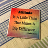ATTITUDE Wall Art Ceramic Tile Sign Gift Home Decor Positive Quote Affirmation {{ JAMsCraftCloset }}