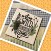 STAY WILD Wall Art Ceramic Tile Gift Home Decor Positive Quote Affirmation {{ JAMsCraftCloset }}