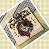 BE STRONG COURAGEOUS Wall Art Ceramic Tile Gift Home Decor Positive Quote Affirmation {{ JAMsCraftCloset }}