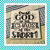 TRUST GOD Wall Art Ceramic Tile Gift Home Decor Positive Quote Affirmation {{ JAMsCraftCloset }}