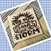 SUN SHINES AFTER STORM Wall Art Ceramic Tile Gift Home Decor Positive Quote Affirmation {{ JAMsCraftCloset }}