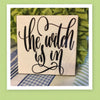 THE WITCH IS IN Wall Art Ceramic Tile Sign Gift Home Decor Halloween Decor {{ JAMsCraftCloset }}