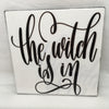 THE WITCH IS IN Wall Art Ceramic Tile Sign Gift Home Decor Halloween Decor {{ JAMsCraftCloset }}