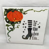 IF THE SHOE FITS PUMPKIN Wall Art Ceramic Tile Sign Gift Home Decor Halloween Decor {{ JAMsCraftCloset }}
