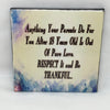 PARENTS DO FOR YOU AFTER 18 Wall Art Ceramic Tile Sign Gift Home Decor Positive Quote {{ JAMsCraftCloset }}