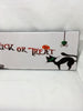 TRICK OR TREAT Pumpkin Cat Wall Art Ceramic Tile Sign Gift Home Holiday Halloween Decor {{ JAMsCraftCloset }}