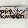 HAPPY HALLOWEEN Witch Hat Ghost Wall Art Ceramic Tile Sign Gift Holiday Halloween Decor {{ JAMsCraftCloset }}