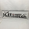 HAPPY HALLOWEEN Bats Spider Web Wall Art Ceramic Tile Sign Gift Holiday Halloween Decor {{ JAMsCraftCloset }}