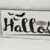 HAPPY HALLOWEEN Bats Spider Web Wall Art Ceramic Tile Sign Gift Holiday Halloween Decor {{ JAMsCraftCloset }}
