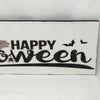 HAPPY HALLOWEEN Bats Spider Web Wall Art Ceramic Tile Sign Gift Holiday Halloween Decor {{ JAMsCraftCloset }}